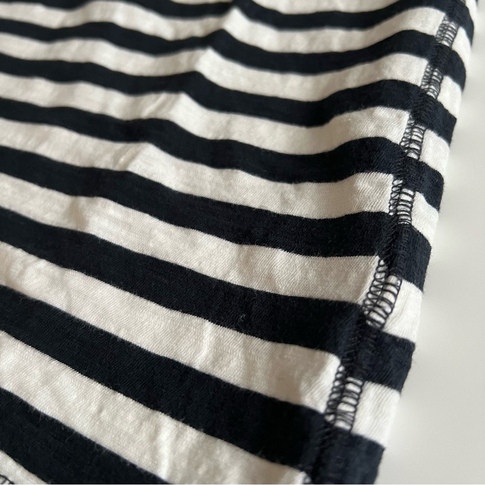 Banana Republic t-shirt dress, black white striped, small - Picture 8 of 8